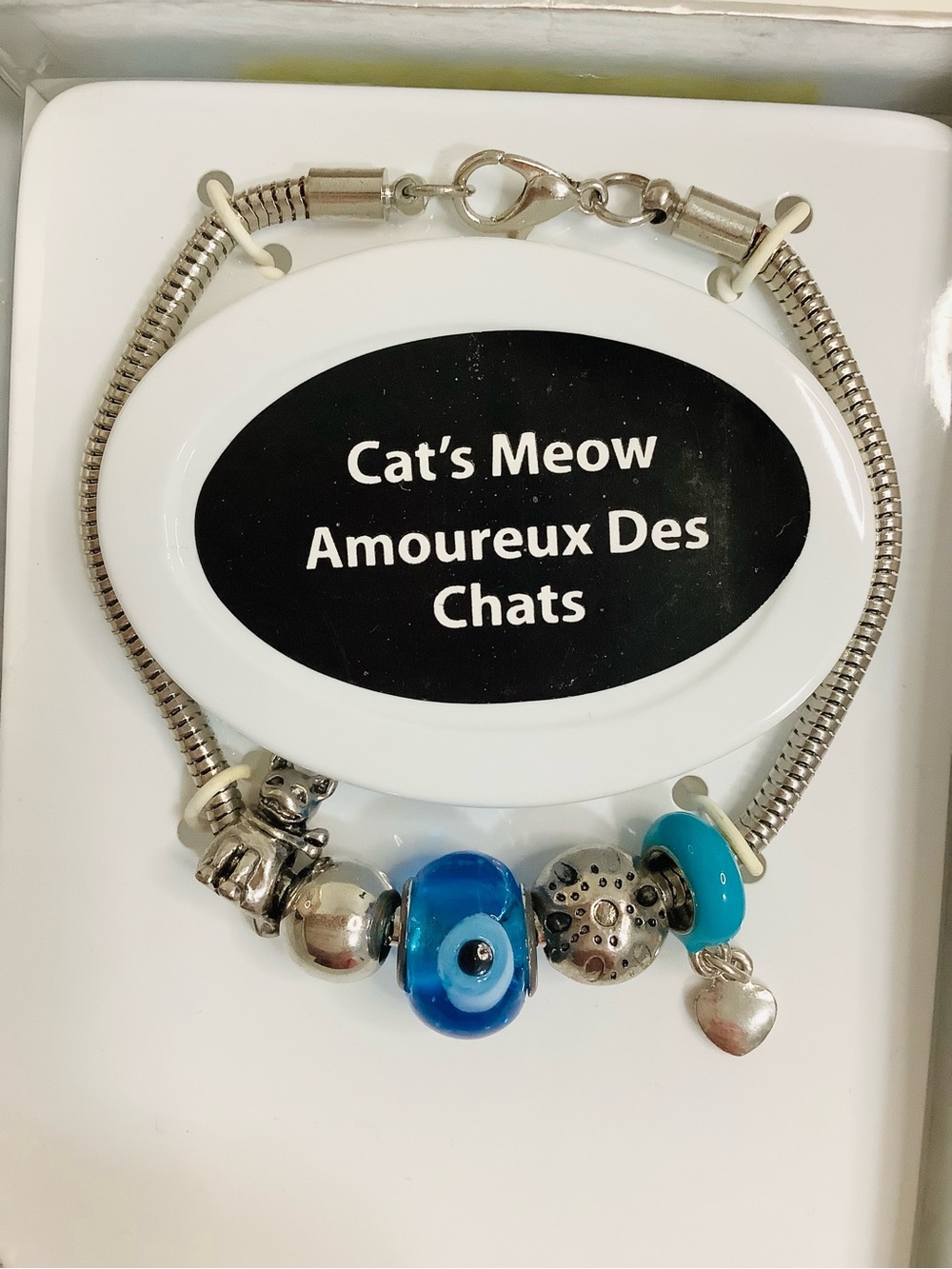 💚 3 For $30 🎉 Charm Cat Bracelet Silver tone Cat’s Meow NEW